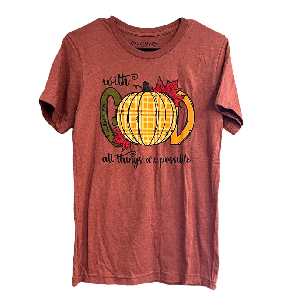 Womens Love Faith Tshirt Size Small